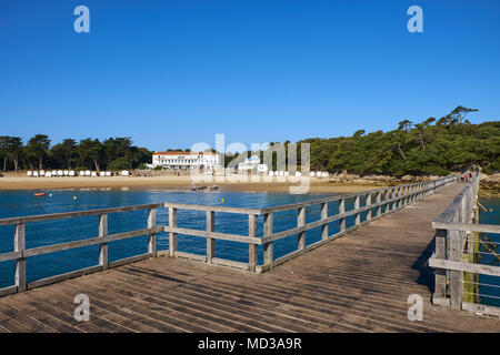 Francia, della Vandea, Noirmoutier, Dames spiaggia a Bois de la Chaise Foto Stock