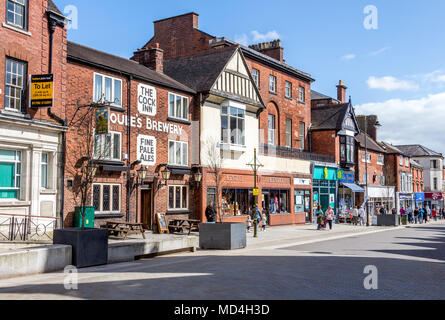 Il Porro Centro città Centro commerciale nella contea di Staffordshire, Inghilterra, Regno Unito, GB Foto Stock