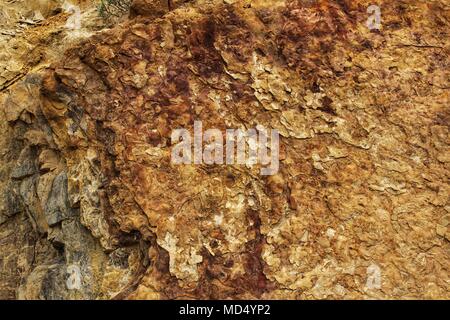 Pietre colorate texture in montagna in Albacete, Spagna Foto Stock