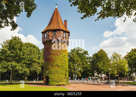 Torre Döhrener presso il bosco cittadino Eilenriede, Hannover, Bassa Sassonia, Germania Foto Stock