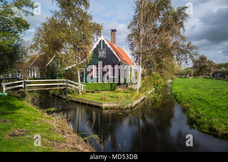 Zaanse Schans, Zaanstad comune, Holland, Paesi Bassi Foto Stock
