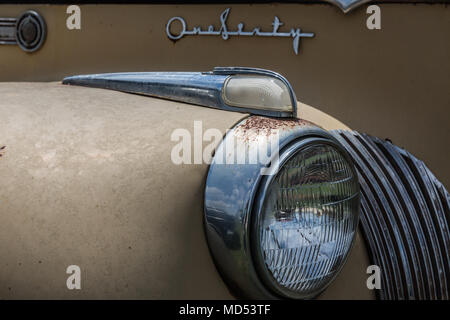 V8 ornamento in CTC Auto Ranch in Denton Texas Foto Stock