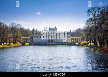 Lazienki Park e il palazzo reale di Varsavia, Polonia Foto Stock