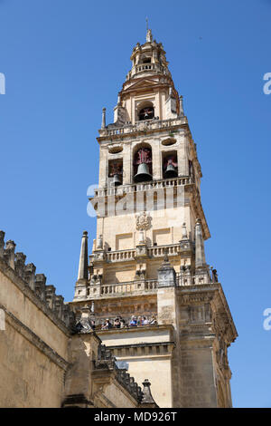 Torre del Alminar torre campanaria della Mezquita, Cordoba, Andalusia, Spagna, Europa Foto Stock