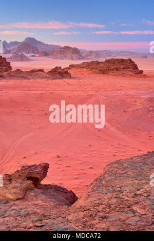 Wadi Rum Desert, Giordania Foto Stock