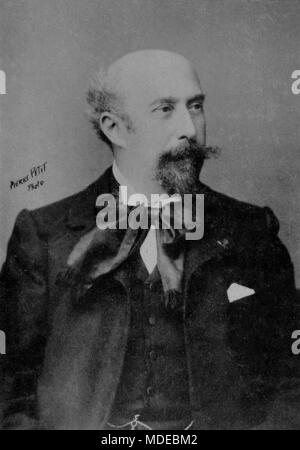 Ritratto del pittore francese Luigi Loir ( 1845 - 1916 ) - Fotografia di Pierre Petit Foto Stock