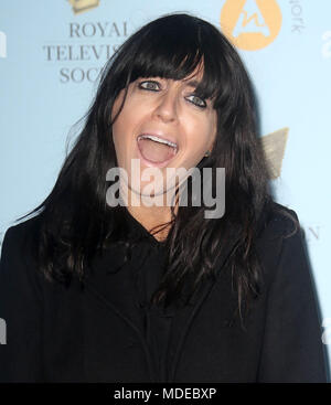 Mar 20, 2018 - Claudia Winkleman frequentando il programma RTS Awards 2018, Grosvenor House Hotel in London, England, Regno Unito Foto Stock