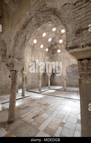 Banos Arabes Bagno Moresco complessa, Granada, Andalusia, Spagna, Europa Foto Stock