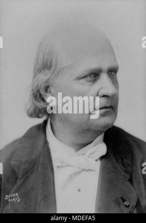 Ritratto di Charles Leconte de Lisle ( 1818 - 1894 ) e lo scrittore francese - fotografia da Jacques Boyer Foto Stock