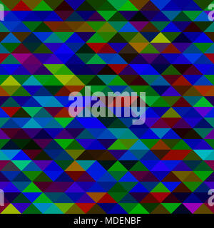 Variopinto mosaico blu triangoli texture, immagine Foto Stock