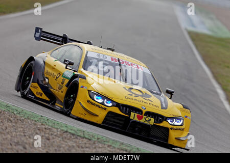 Timo Glock, GER, BMW M4, DTM 2018, test ad Hockenheim Foto Stock