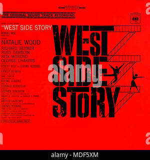 Altre immagini Leonard Bernstein - copertina originale in vinile - West Side Story (Original Sound Track Recording) - 1961 Foto Stock