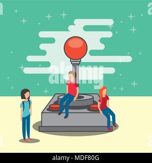 Il video gioco classico Illustrazione Vettoriale