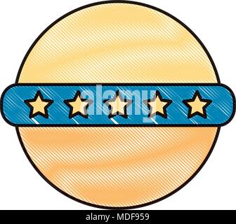 Doccia Baby toy sfera in gomma stelle Illustrazione Vettoriale