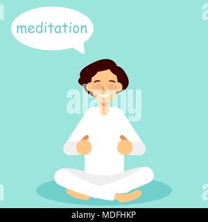 Giovani asiatici sorriso uomo bello Illustrazione Vettoriale