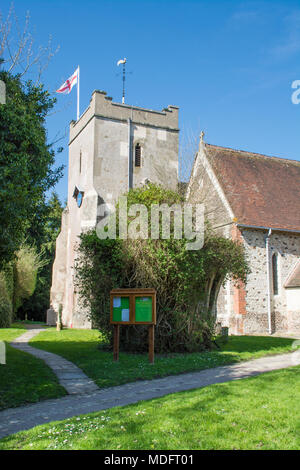 La Chiesa di Santa Maria in un affascinante villaggio di Selborne in Hampshire, Regno Unito Foto Stock