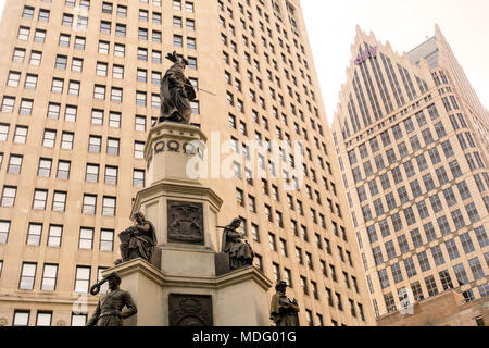 Michigan soldati e marinai monumento detroit Foto Stock