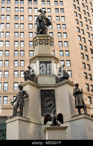 Michigan soldati e marinai monumento detroit Foto Stock