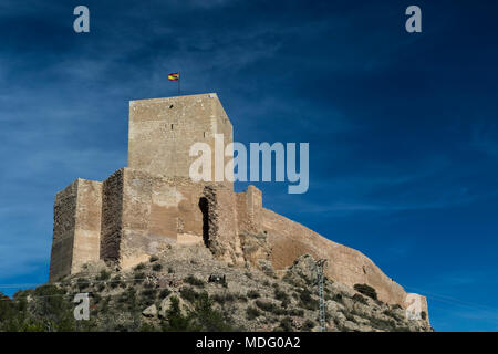 Lorca, nella regione di Murcia, Spagna. Fortezza del sole sulla Lorca il Castello © ABEL F. ROS/Stock Alamy Foto Stock