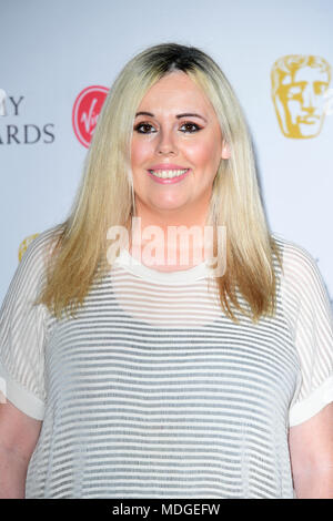 Roisin Conaty frequentando la Vergine British Academy Televisione e Craft candidature partito svoltasi a Mondrian Londra a Sea Containers di Londra. Stampa foto di associazione. Picture Data: giovedì 19 aprile, 2018. Foto di credito dovrebbe leggere: Ian West/PA FILO Foto Stock