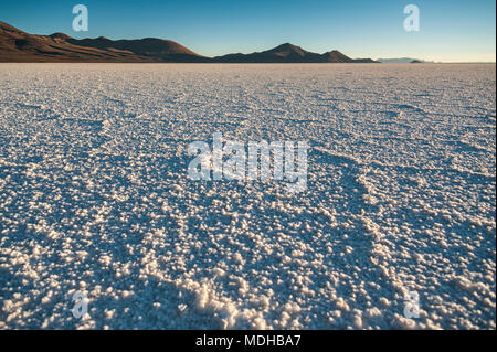 Il mondo la più grande distesa di sale, Salar de Uyuni in Bolivia, fotografati a sunrise - America del Sud Foto Stock