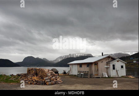 Chalet in Woody Point, Parco Nazionale Gros Morne, Terranova e Labrador Foto Stock