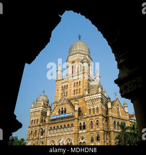 Municipal Corporation edificio; Mumbai, Maharashtra, India Foto Stock