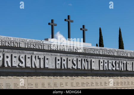 Il Memoriale di Redipuglia, il più grande memoriale dedicato ai soldati caduti nella Prima Guerra Mondiale - Fogliano Redipuglia, Friuli Venezia Giulia, Italia Foto Stock