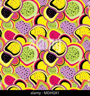 Abstract colorato modello senza soluzione di continuità da una varietà di forme Illustrazione Vettoriale