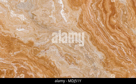 Golden curly onyx texture. Abstract background. 2d illustrazione Foto Stock