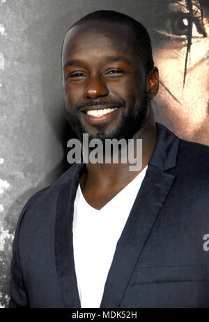 Los Angeles, Stati Uniti d'America. Xix Apr, 2018. Kebba assiste il Los Angeles Premiere di 'Traffik' a ArcLight Hollywood di Aprile 19, 2018 a Los Angeles, California. Foto di Barry re/Alamy Live News Foto Stock