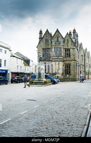 L'iconico stile vittoriano Hall di conio edificio in Truro City Centre in Cornovaglia. Foto Stock