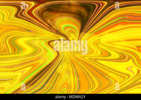 Gli sfondi di Psychedlic in giallo e arancio e bianco Foto Stock