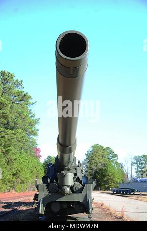 La M65 serie pezzo di artiglieria, soprannominato Atomic Annie, è un 280mm cannone in grado di sparare un round nucleare. Venti copie sono state fatte tra il 1953-63. Più sopravvivere e sono in mostra presso i musei e altri luoghi in tutta la nazione. Foto Stock
