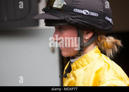 Francia, Ile de France, Val de Marne, Hippodrome de Vincennes, Prix du Président de la République, Camille Levesque, montato trottare, Foto Stock