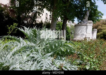 Parigi, Avenue Foch, giardini su Avenue Foch, Foto Stock