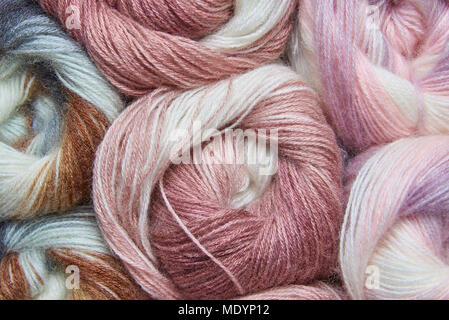 Texture di sfondo di soft multi-filato colorato. Foto Stock