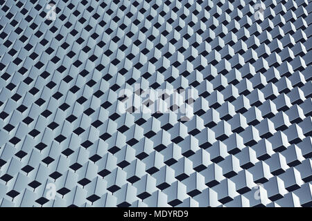 Il business aziendale abstract il rendering 3D sfondo con array di cubetti in sequenza di ripetizione Foto Stock