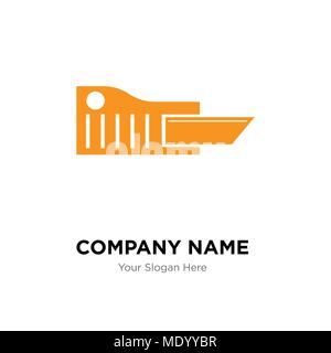 Taglierina company Logo design template, business corporate icona vettore Illustrazione Vettoriale