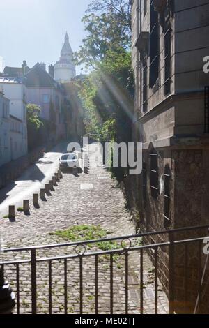 Parigi, 18 ° arrondissement,rue des Saules, Foto Stock