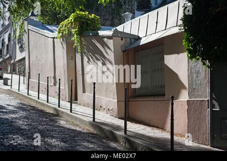 Parigi, 18 ° arrondissement,rue norvins, Foto Stock