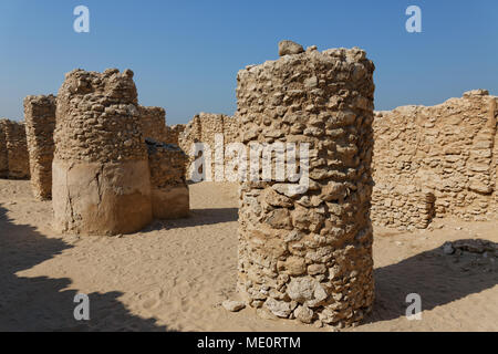 Regno del Bahrein. Königreich Bahrain. Saar sito archeologico. Die Ruinen von Saar. Foto Stock