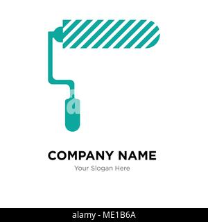 Il rullo company Logo design template, business corporate icona vettore Illustrazione Vettoriale