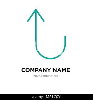 Pulsante Annulla company Logo design template, business corporate icona vettore Illustrazione Vettoriale