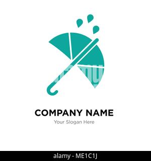 Protezione company Logo design template, business corporate icona vettore Illustrazione Vettoriale
