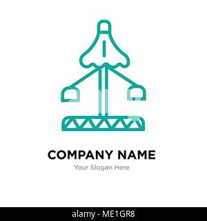 Fair company Logo design template, business corporate icona vettore Illustrazione Vettoriale