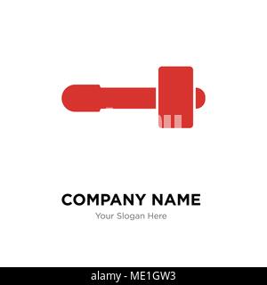 Martello company Logo design template, business corporate icona vettore Illustrazione Vettoriale