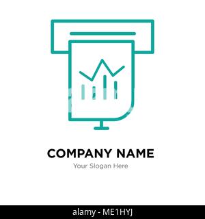 Presentazione company Logo design template, business corporate icona vettore Illustrazione Vettoriale