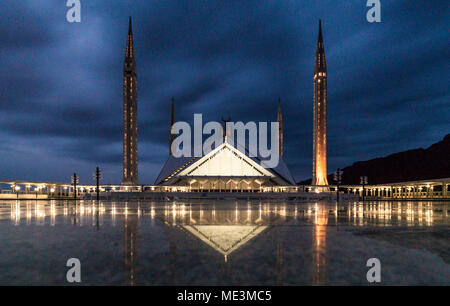 Faisal moschea di Islamabad, Pakistan Foto Stock