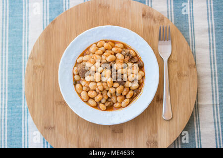 Bagno turco i fagioli con carne Kuru Fasulye Foto Stock